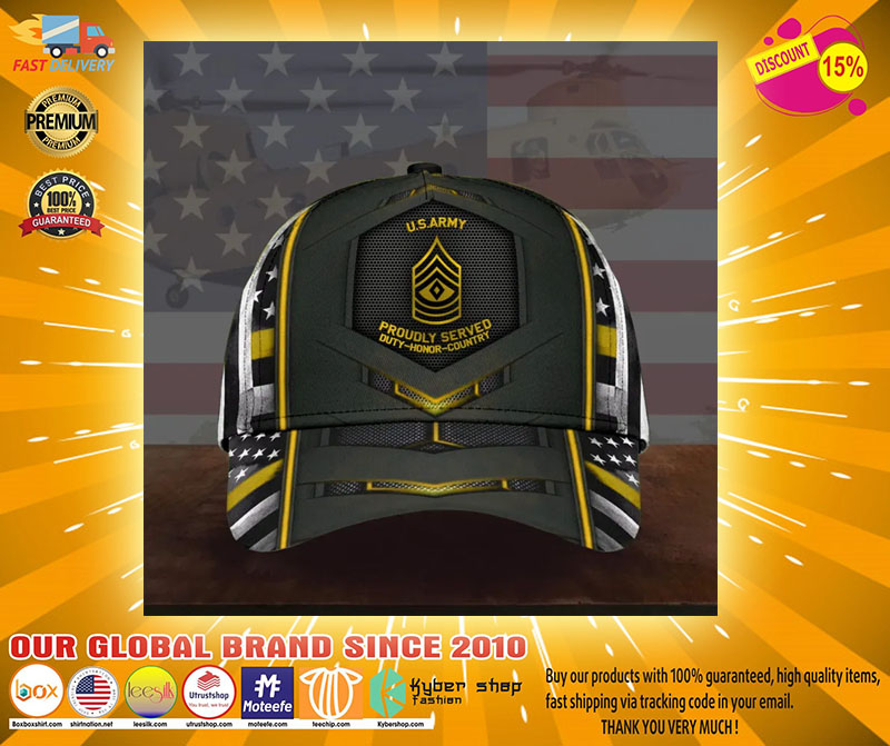 US army proudly served duty honor country cap2