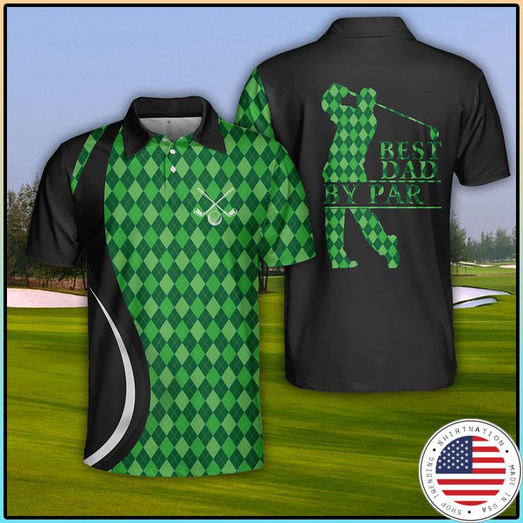 USA Golf Best Dad By Par Polo Shirt3