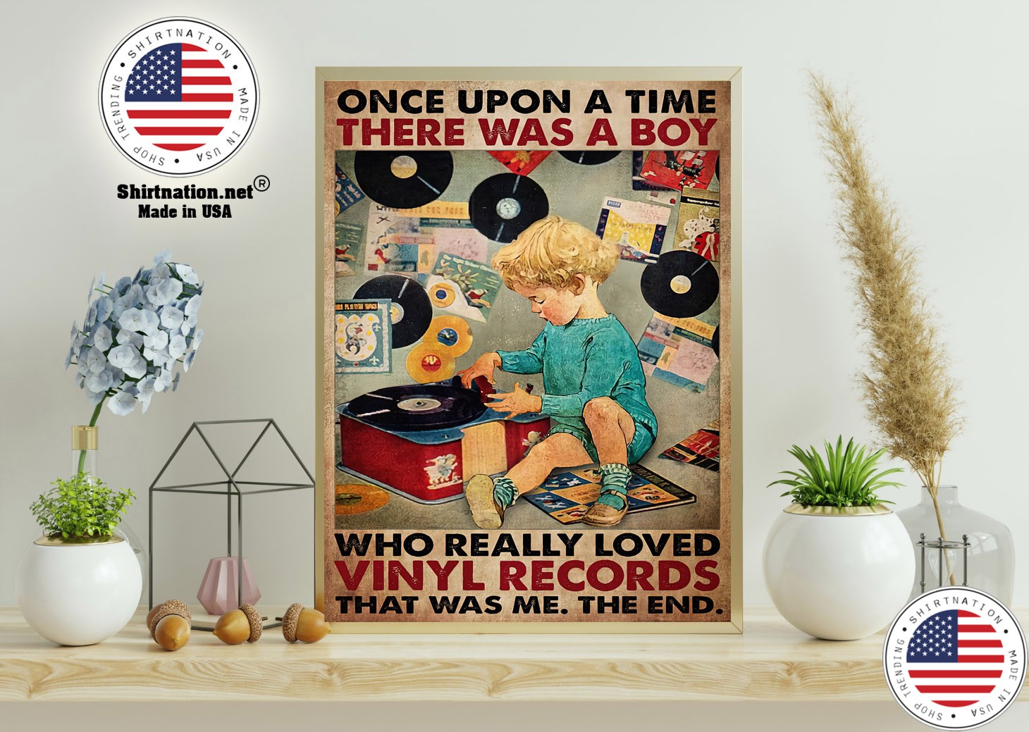 Once upon a time there was a boy who really loved vinyl records poster 11