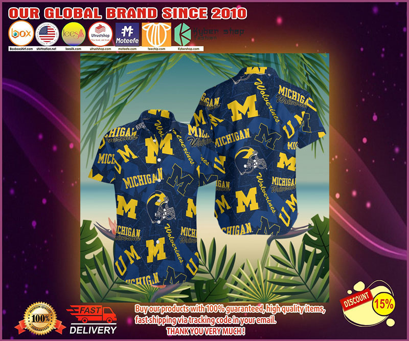 University of michigan hawaiian shirt