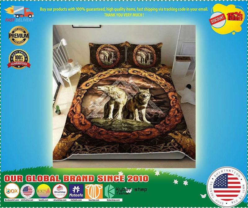 Viking wolf bedding set 4