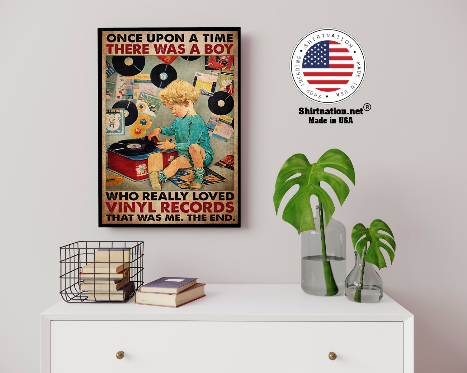Once upon a time there was a boy who really loved vinyl records poster 14