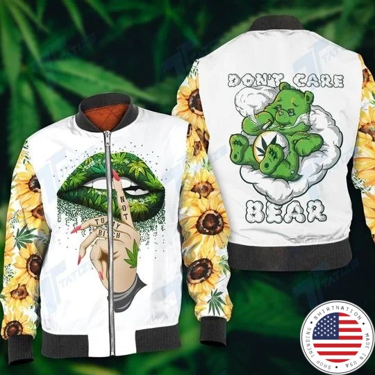 Weed dont care bear 3d T shirt hoodie 4