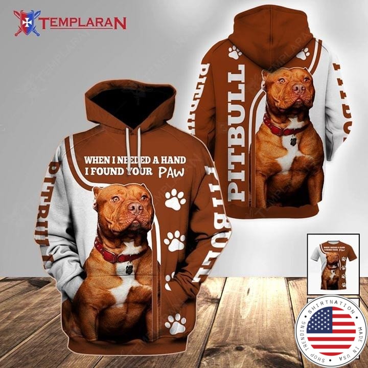 When I need a hand I found your paw all over 3D full print shirt