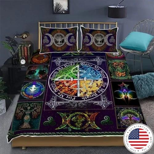 Wiccan witch pagan bedding set2