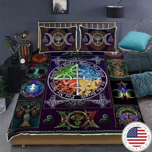 Wiccan witch pagan quilt bedding set2 1