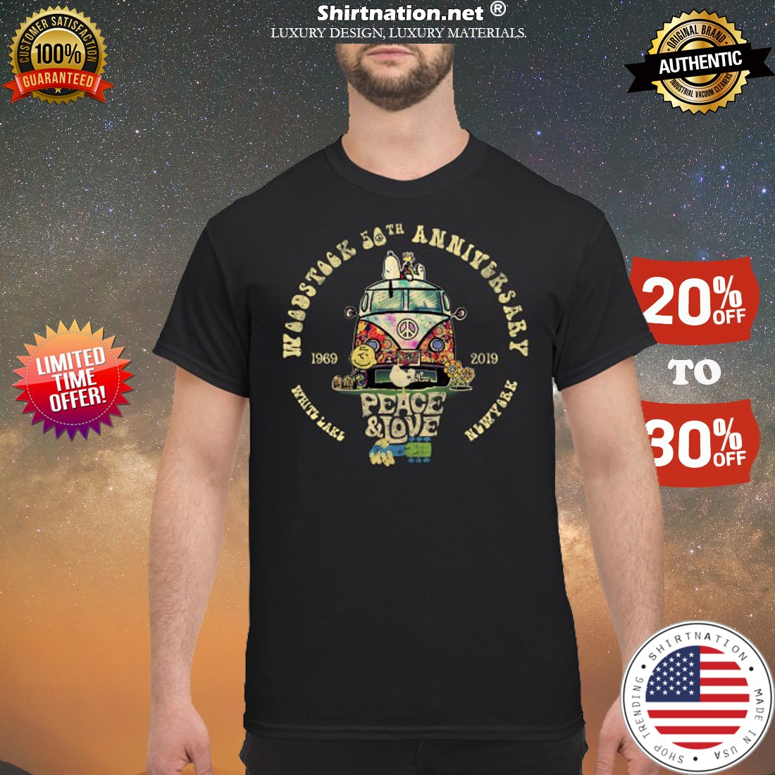 Woodstock 50th anniversary 1969 2019 shirt