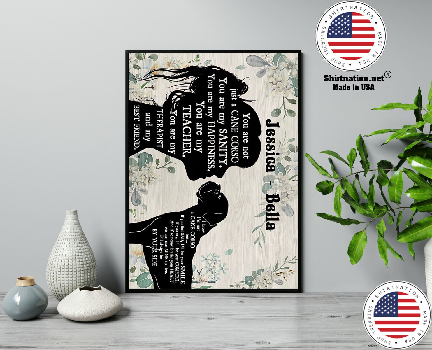 You are not just a cane corso you are my sanity custom personalized name poster 13