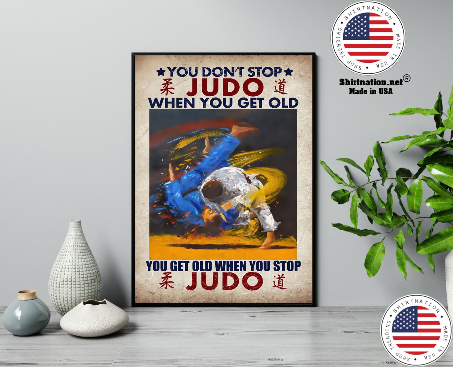 You dont stop judo when you get old canvas poster 13