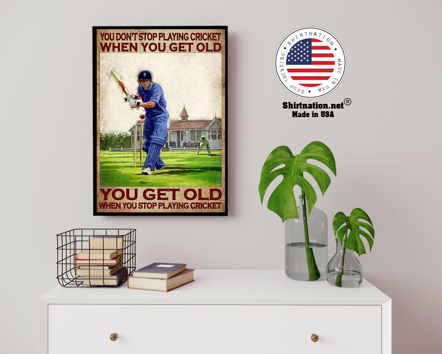 You dont stop playing cricket when you get old poster 14