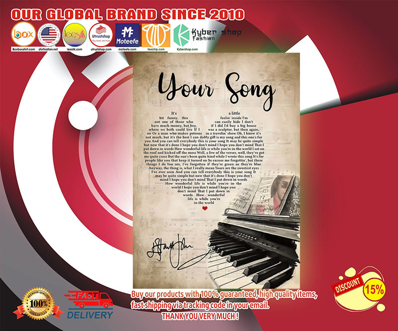 Your song lyric poster
