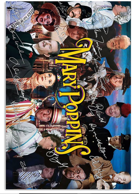 Mary Poppins signatures poster