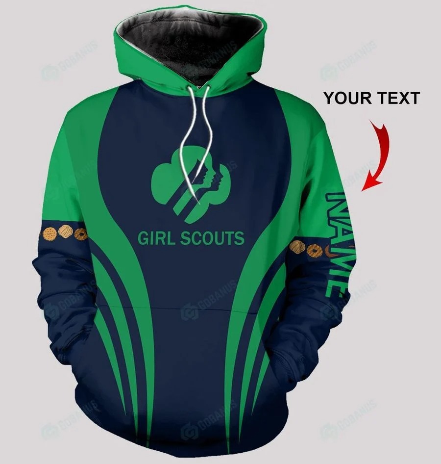 Girl scounts custom name 3D hoodie