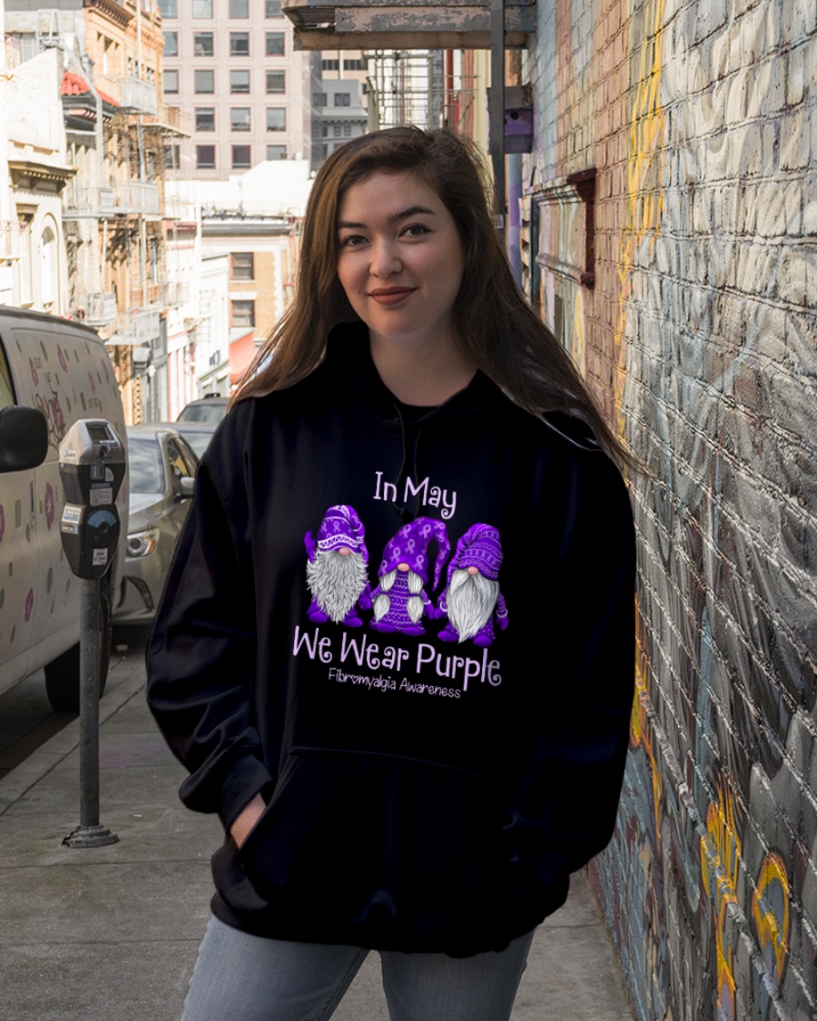 in May We Wear Purple Fibromyalgia Awareness Shirt2