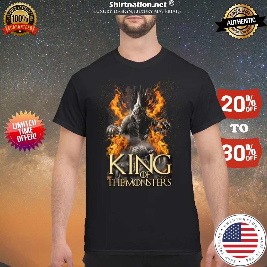 king of the monsters shirt