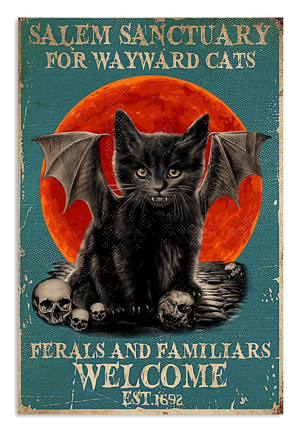 Salem sanctuary for wayward cats ferals and familiars poster