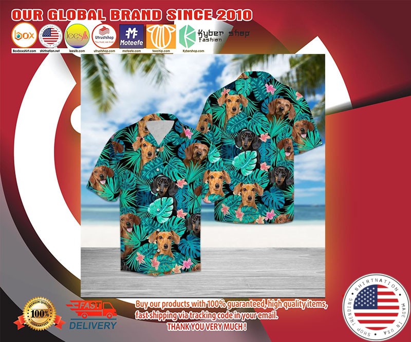 Dachshund hawaiian shirt