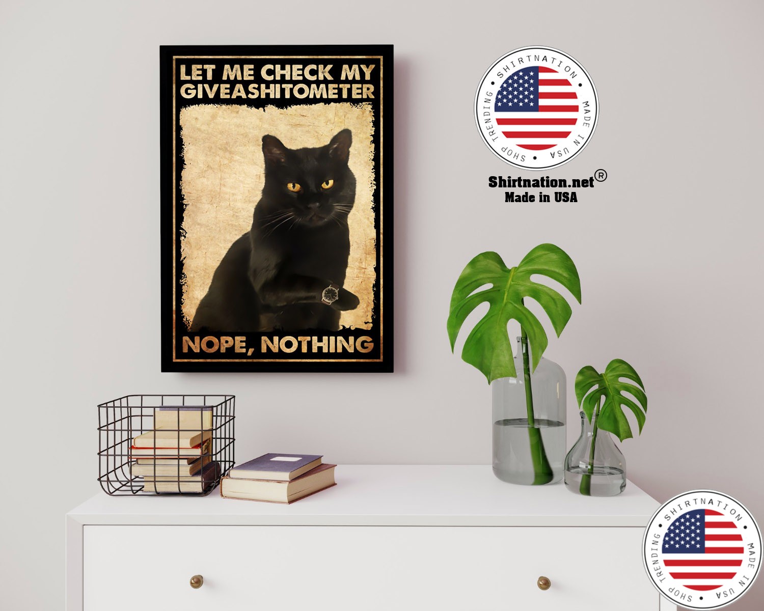 Cat let me check my giveashitometer nope nothing poster 14