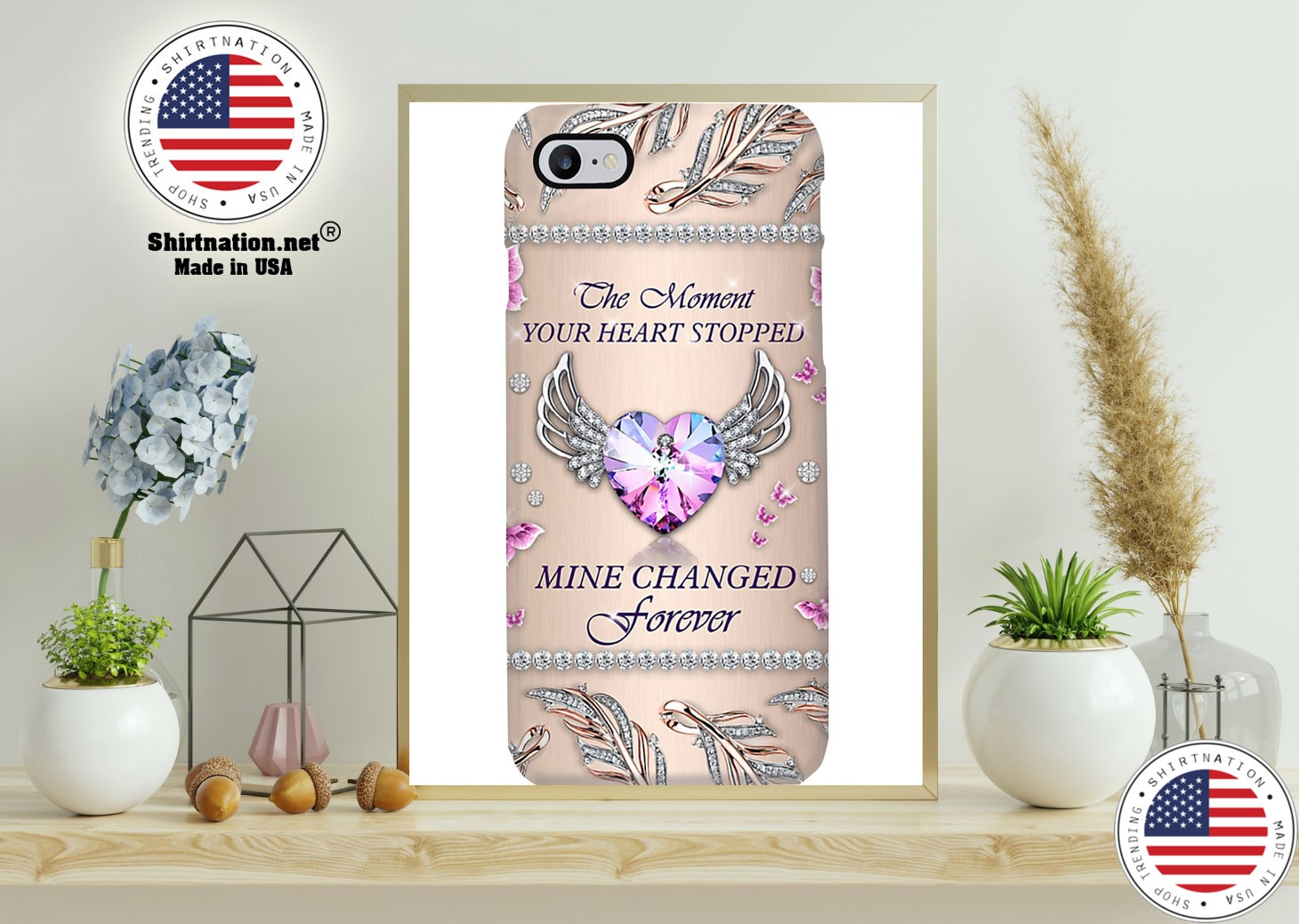 The moment your heart stopped mine changed forever phone case 11
