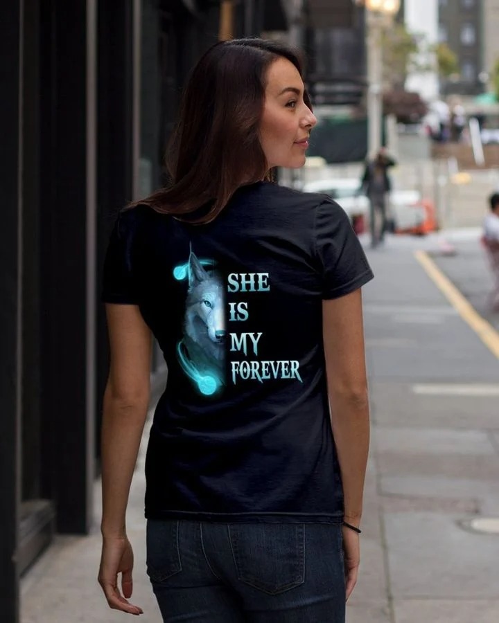 wolf she is my forever she is my always 3d hoodie 40549 2