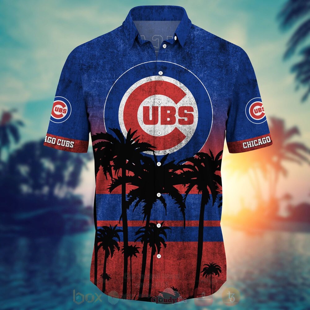 MLB Chicago Cubs Hawaiian Shirt Short 1 2