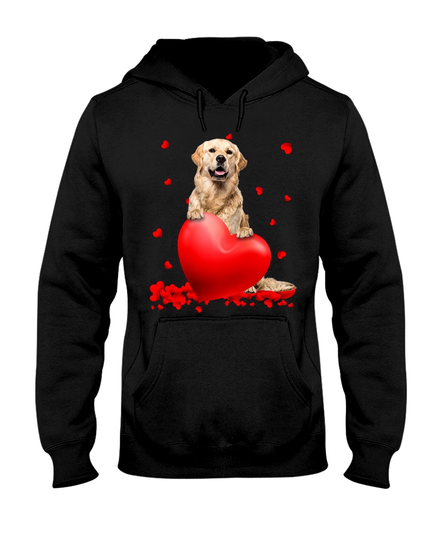 4IbeexNW Golden Retriever Valentine Hearts shirt hoodie 4