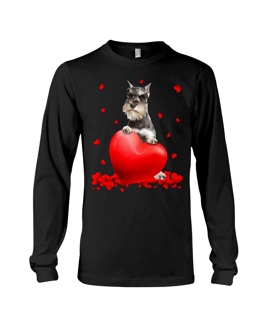 4JPPzgMQ Miniature Schnauzer Valentine Hearts shirt hoodie 9