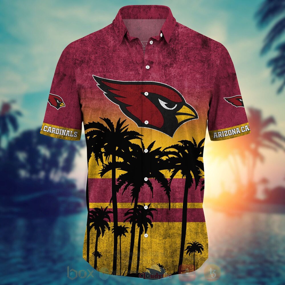 NFL Arizona Cardinals Hawaiian Shirt Short 1 2
