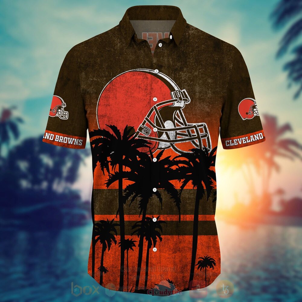 NFL Cleveland Browns Hawaiian Shirt Short 1 2