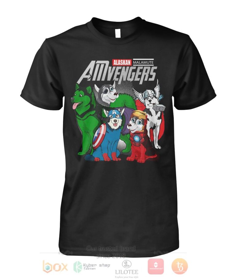 Alaskan malamute Amvengers 3D Hoodie Shirt 1 2