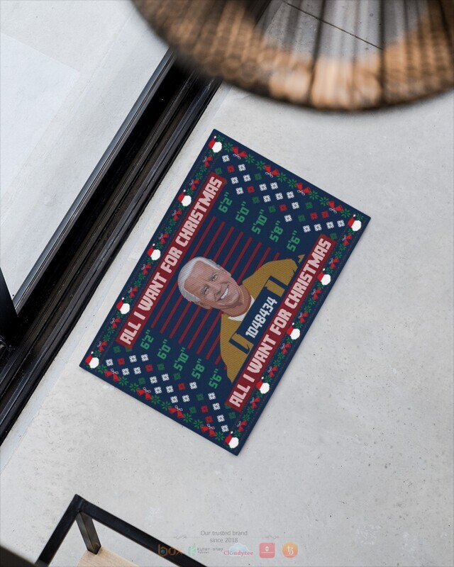 All I Want For Christmas Is Biden prison Doormat 1 2 3 4 5