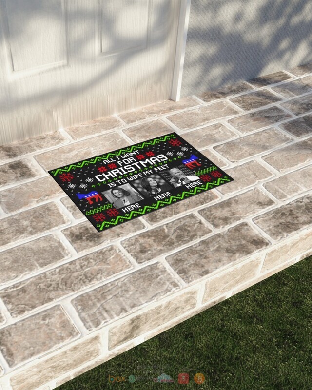 All I Want For Christmas Is to wipe my feet here Biden Doormat 1 2 3