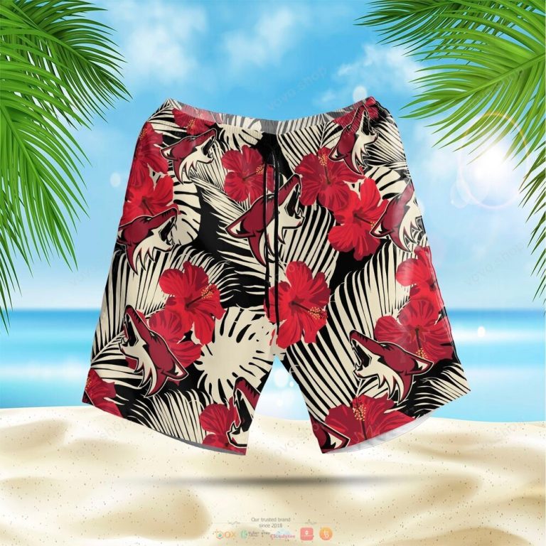 Arizona Coyotes NHL Hawaiian Shirt shorts 1 2