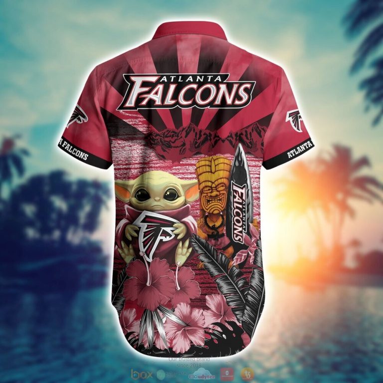 Atlanta Falcons NFL Baby Yoda Hawaiian Shirt Shorts 1 2