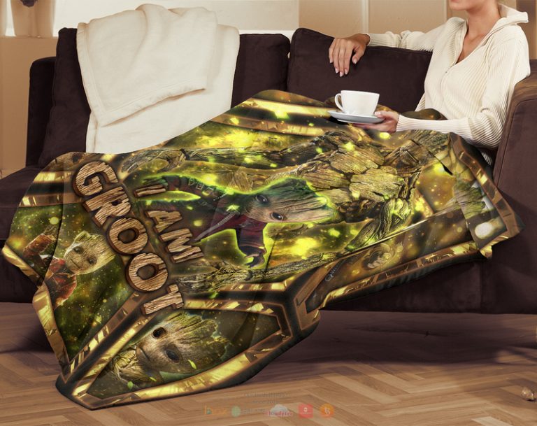 Avengers I am Groot Blanket 1 2