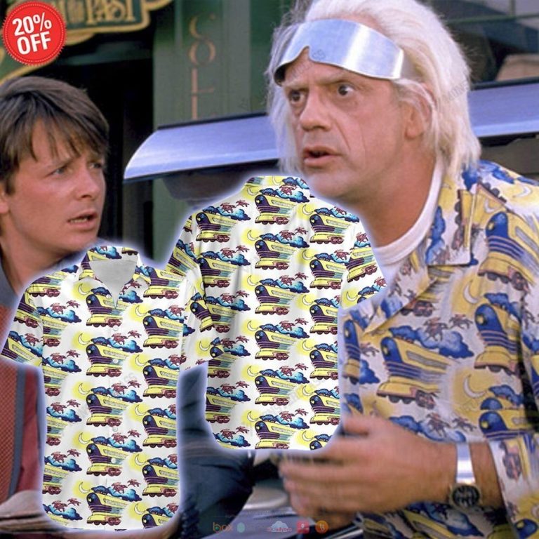 Back To The Future DOC Train Hawaiian Shirt Shorts