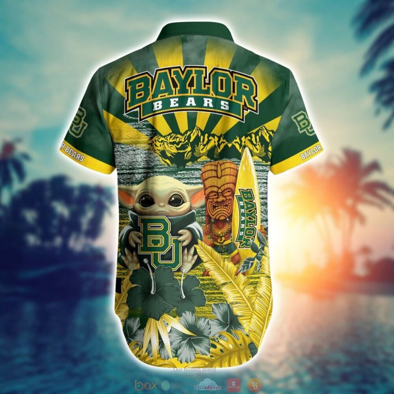 Baylor Bears NCAA Baby Yoda Hawaiian Shirt Shorts 1 2