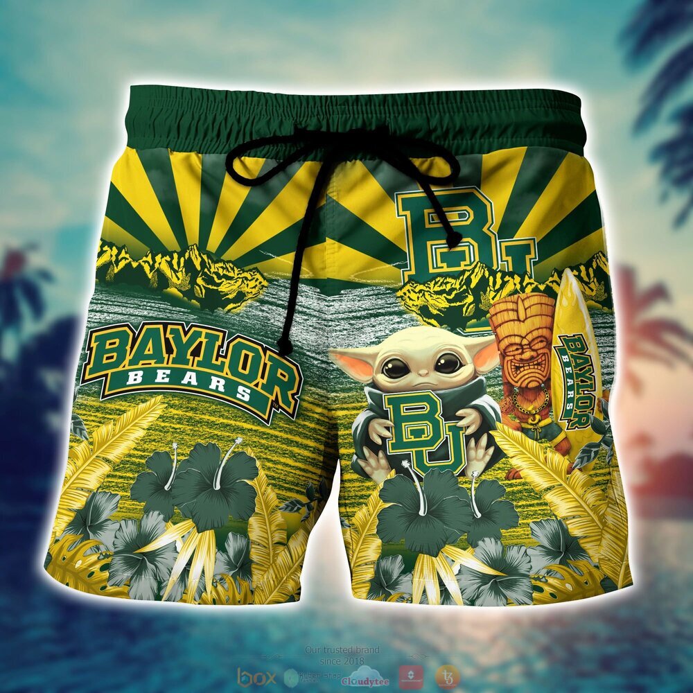 Baylor Bears NCAA Baby Yoda Hawaiian Shirt Shorts 1 2 3