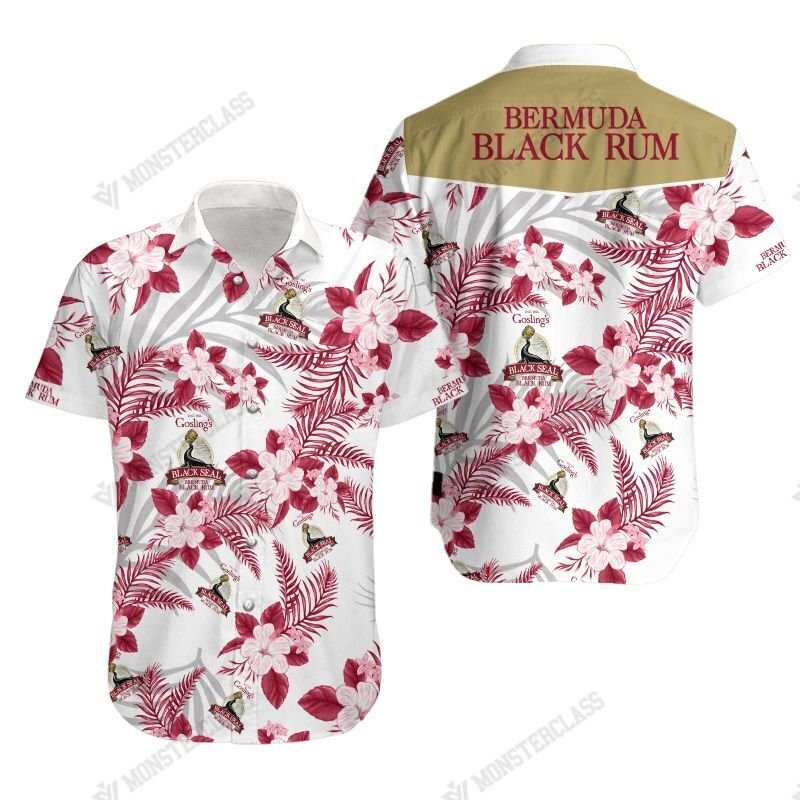 Bermuda Black Rum Hawaiian Shirt Short