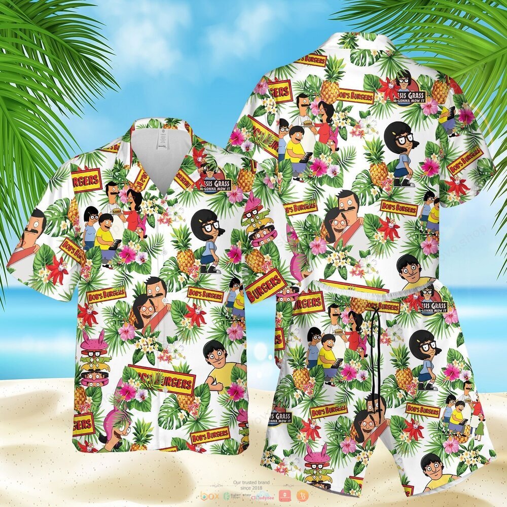 Bobs Burgers pineapple Hawaiian Shirt shorts