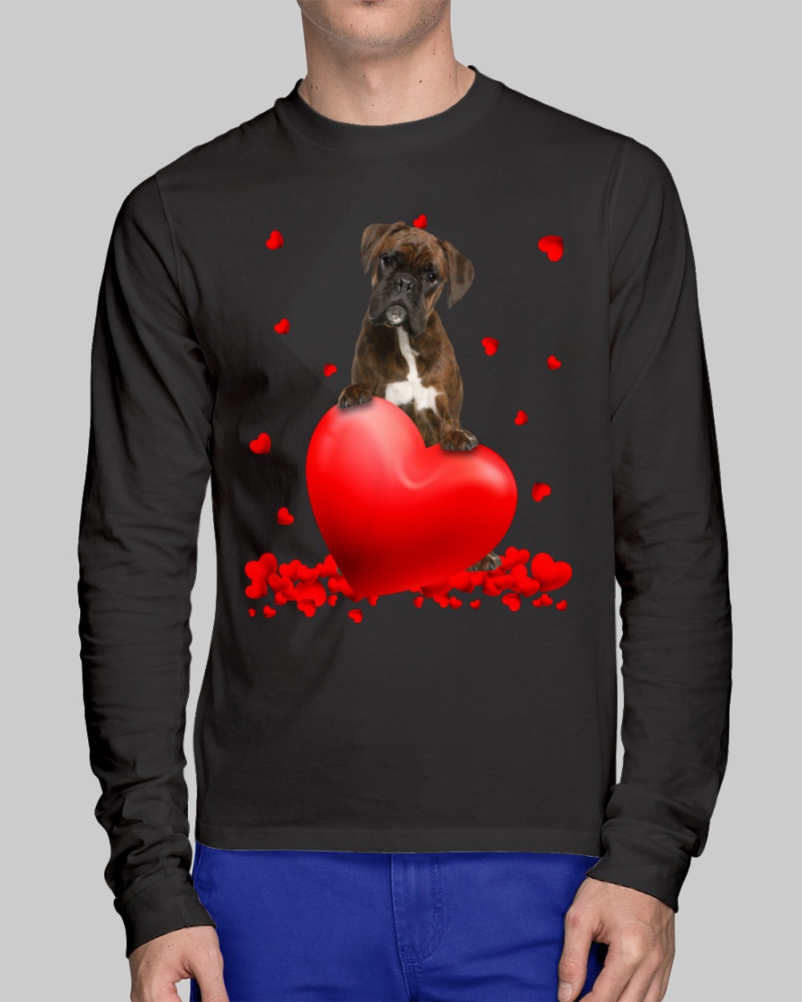 Brindle Boxer Valentine Hearts shirt hoodie 11