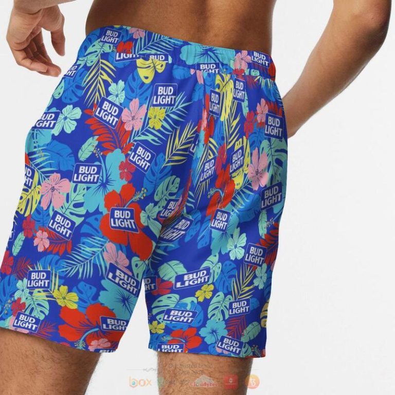 Bud Light Hibiscus Blue Beach Short 1 2