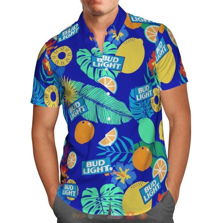 Bud Light Tropical Fruit Hawaiian Shirt 1