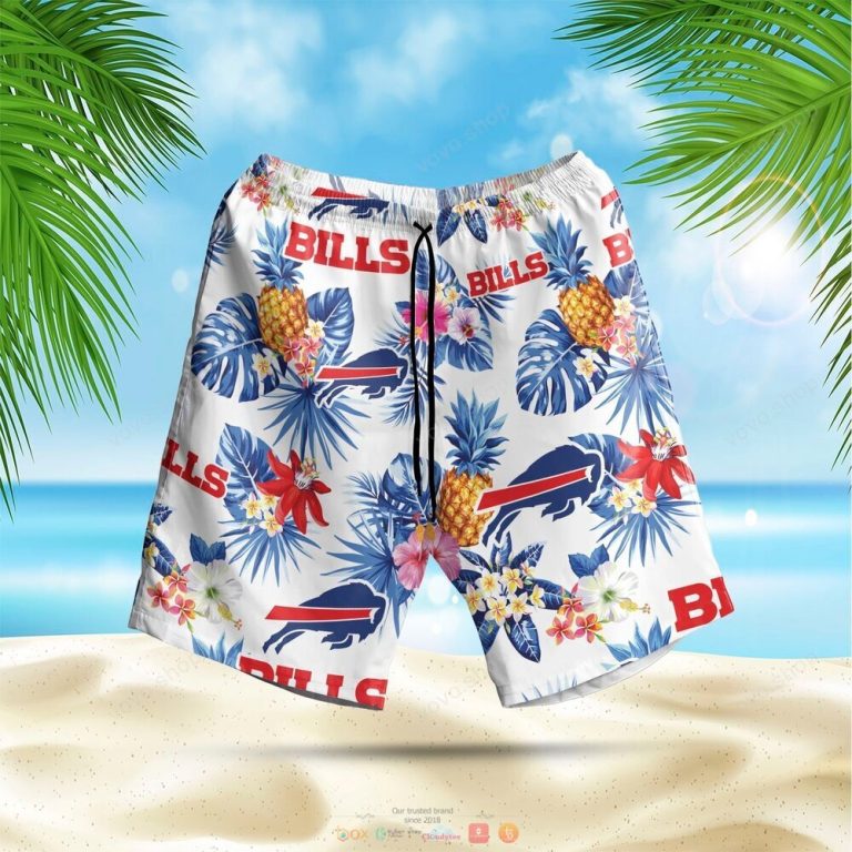 Buffalo Bills NFL Hawaiian Shirt shorts 1 2