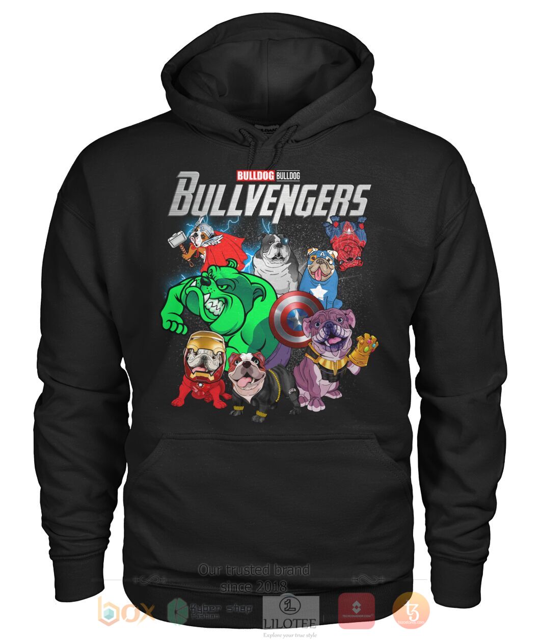 Bulldog Bullvengers 3D Hoodie Shirt 1