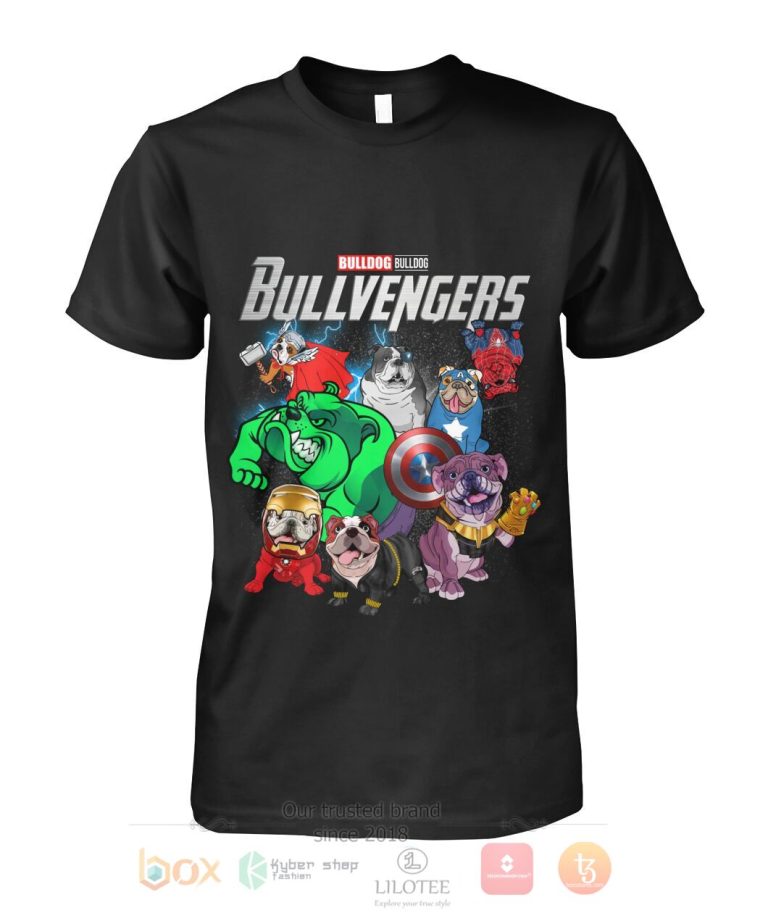 Bulldog Bullvengers 3D Hoodie Shirt 1 2