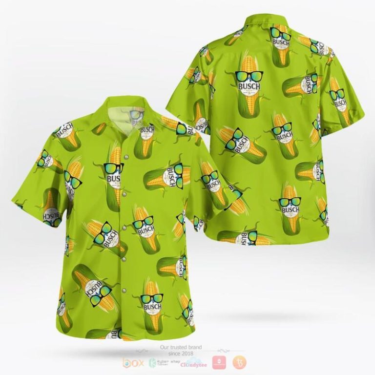 Busch Beer Corn Hawaiian Shirt