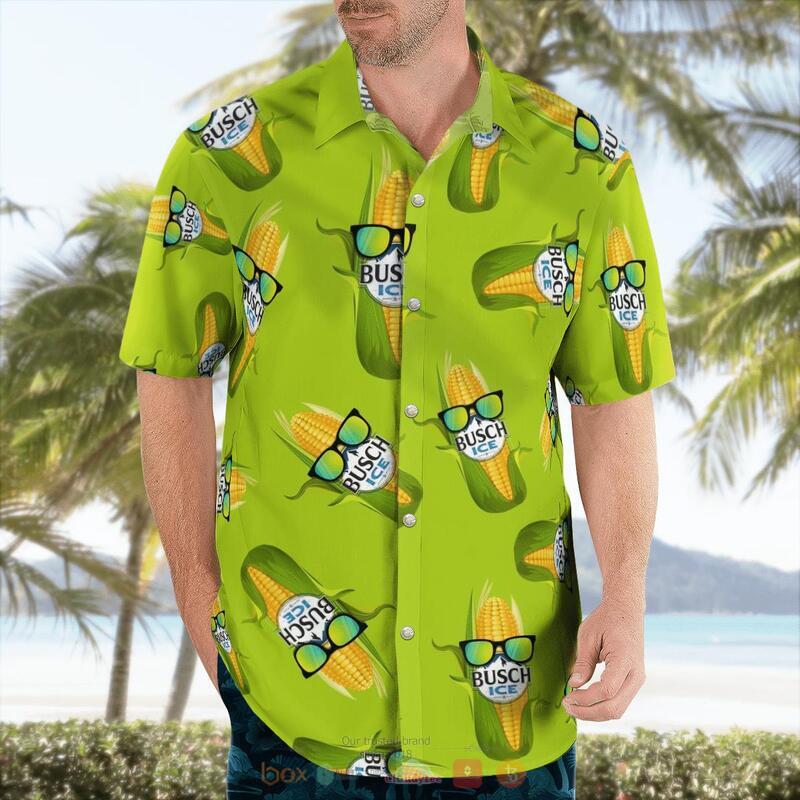 Busch Ice Corn Hawaiian Shirt 1 2