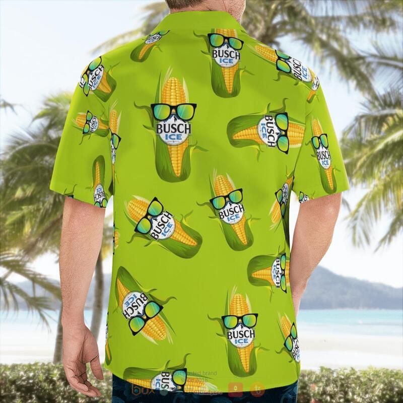 Busch Ice Corn Hawaiian Shirt 1 2 3