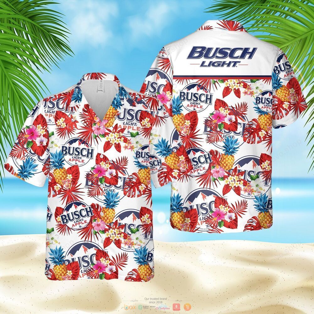 Busch Light Apple pineapple Hawaiian Shirt shorts